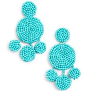 Rebecca Minkoff Turquoise Beaded Earrings